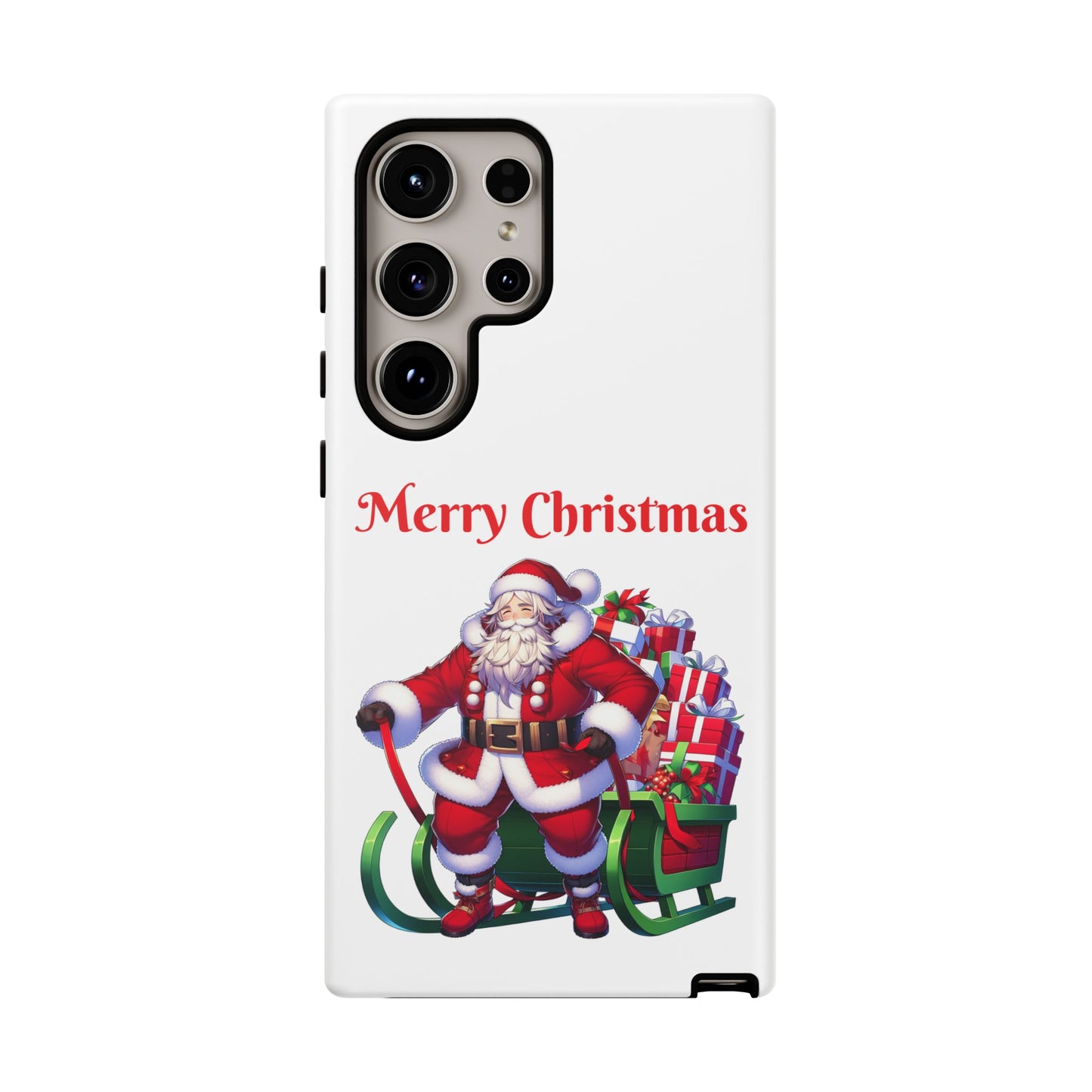 Phone Case Santa Merry Christmas in White Phone Case