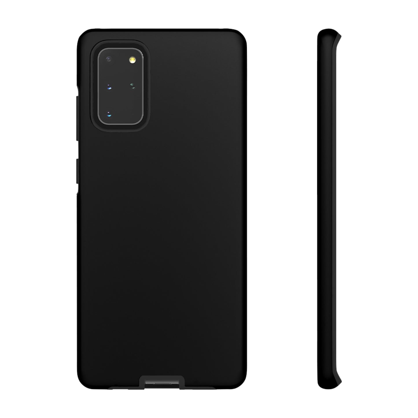 Simple Black Phone Case, iPhone 15, and Android Phone Tough Cases, Minimalist