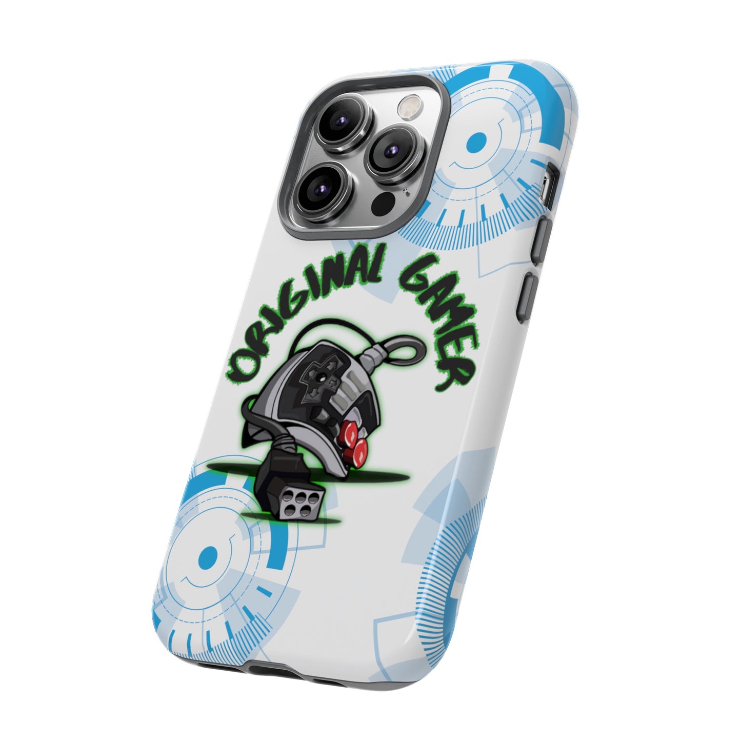 iPhone 15 or iPhone 14 Retro Gamer Phone Case with Old School Remote Control Design - Vintage Gaming, Gift for gamer, Tough Cases