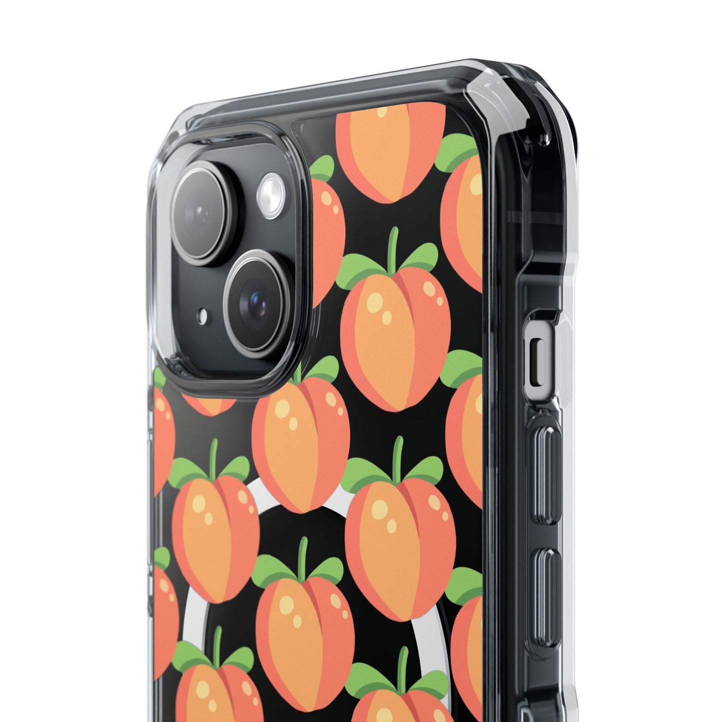 MagSafe iPhone Case with Peach Pattern