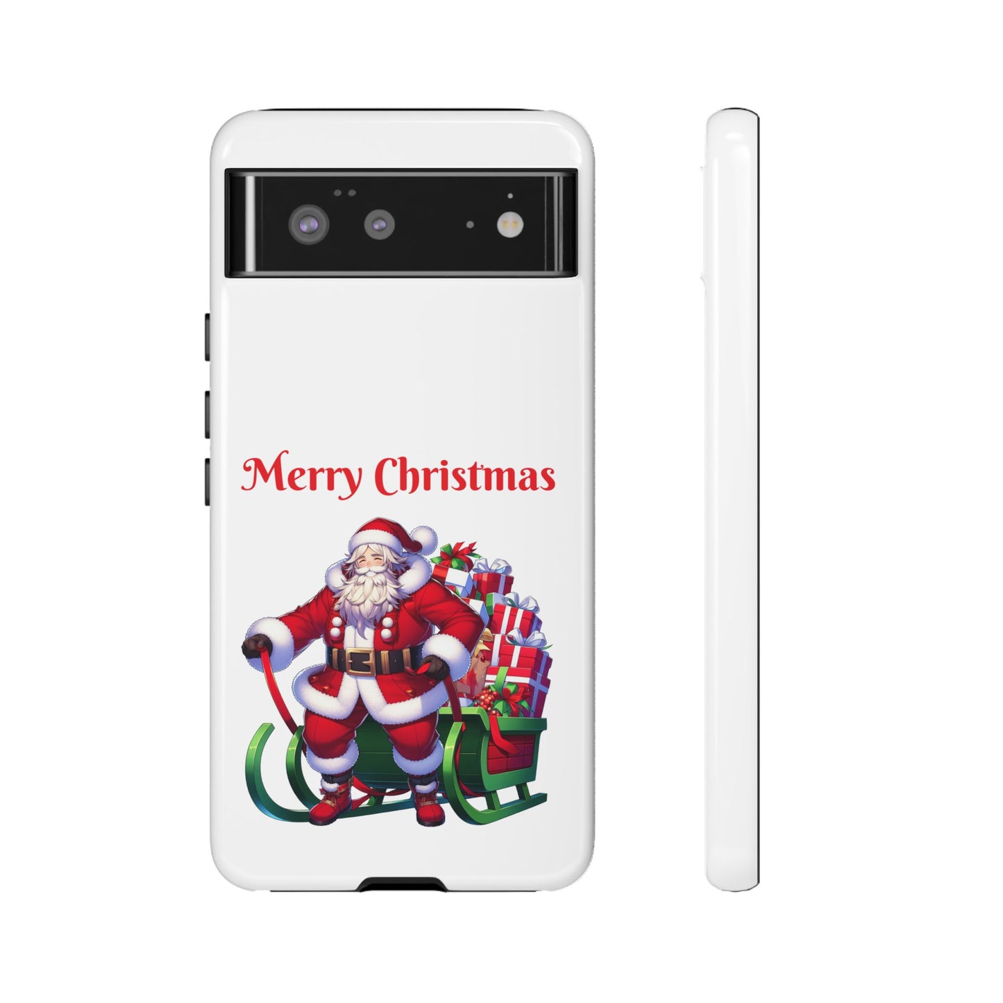 Phone Case Santa Merry Christmas in White Phone Case