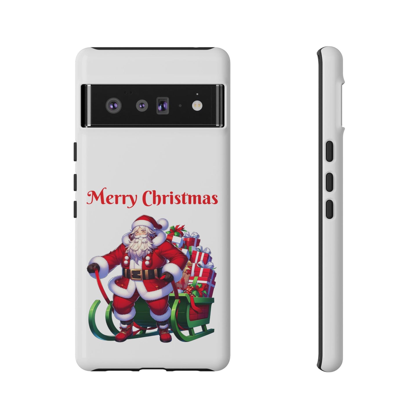 Phone Case Santa Merry Christmas in White Phone Case