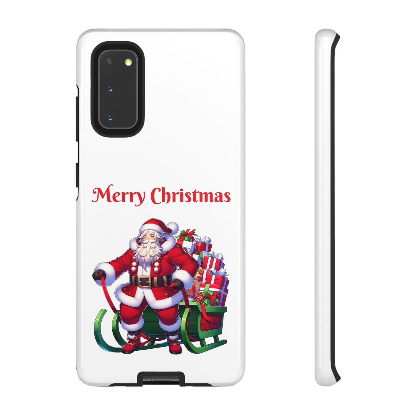 Phone Case Santa Merry Christmas in White Phone Case