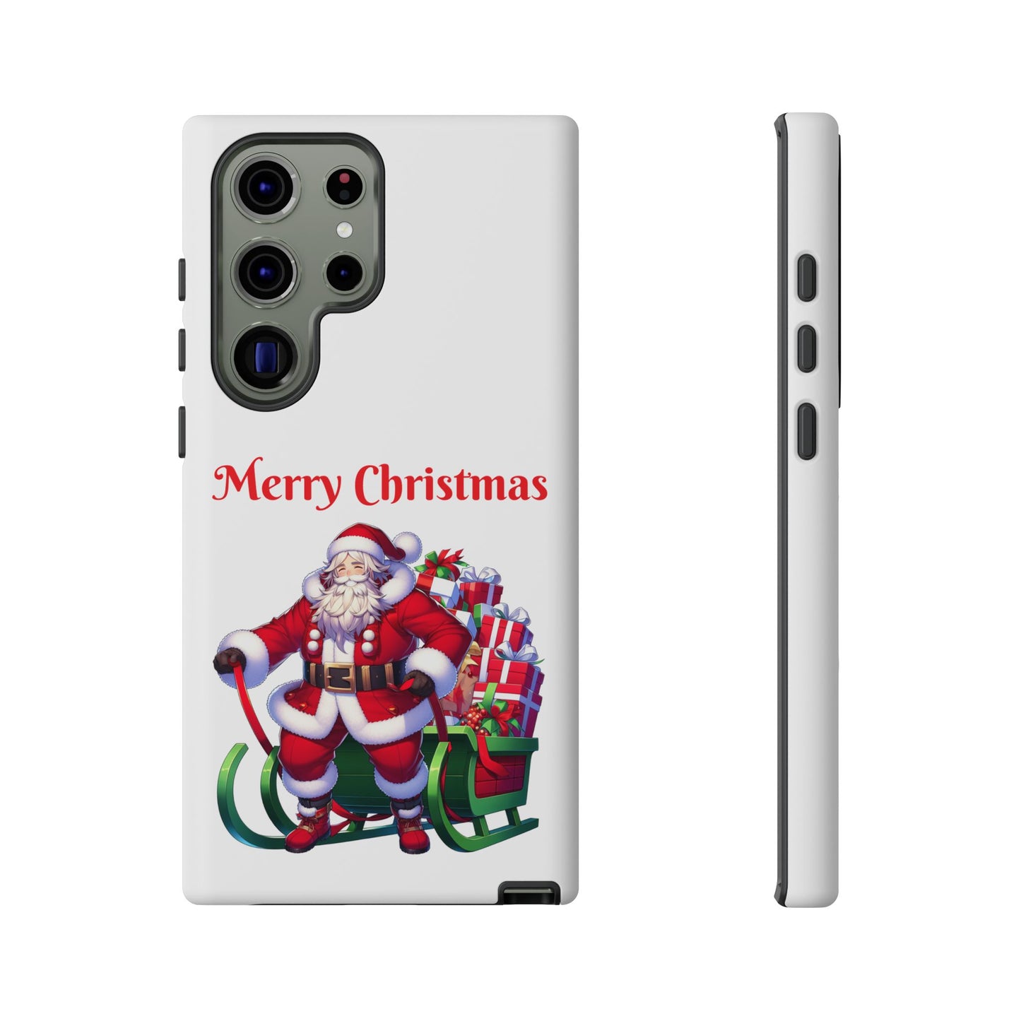 Phone Case Santa Merry Christmas in White Phone Case