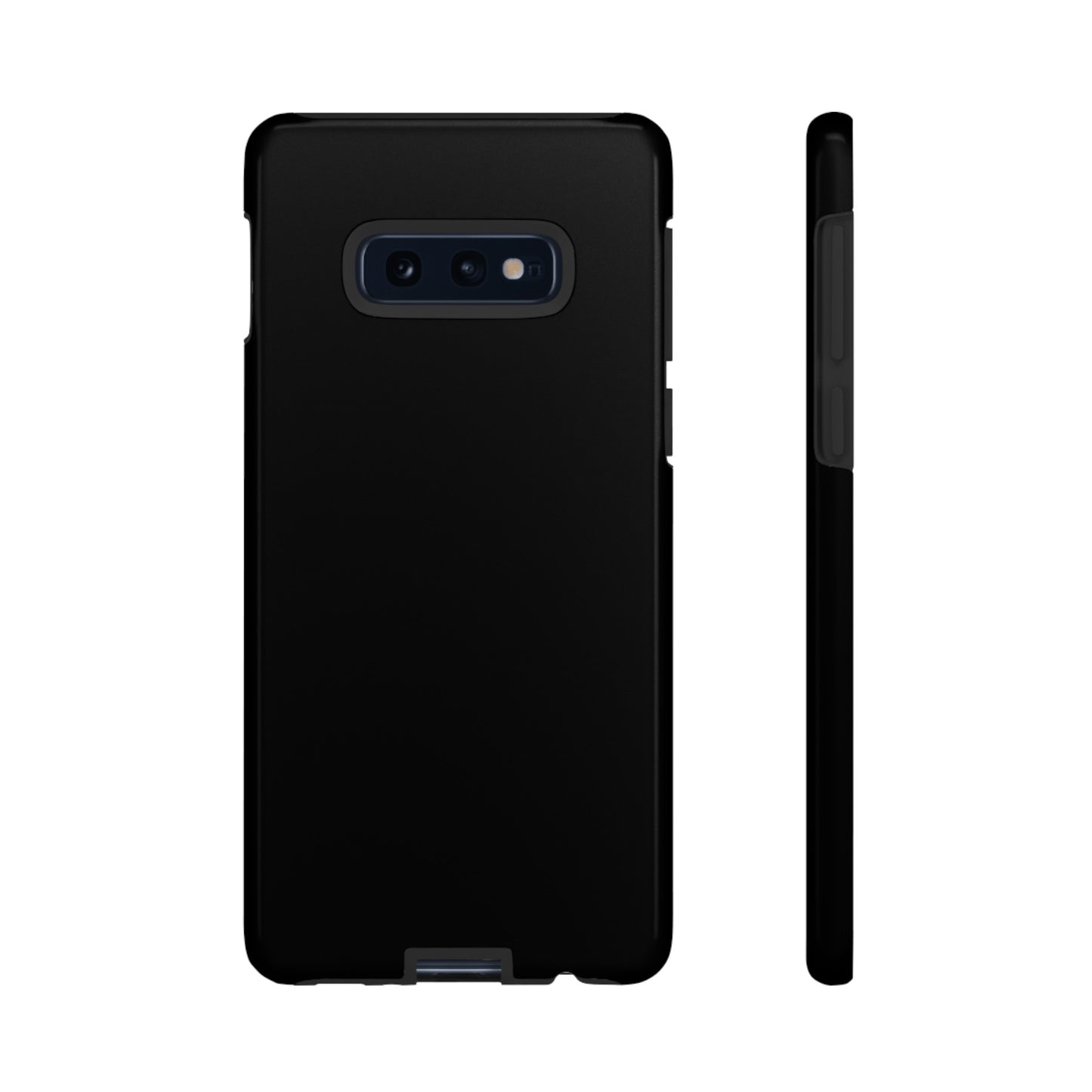 Simple Black Phone Case, iPhone 15, and Android Phone Tough Cases, Minimalist