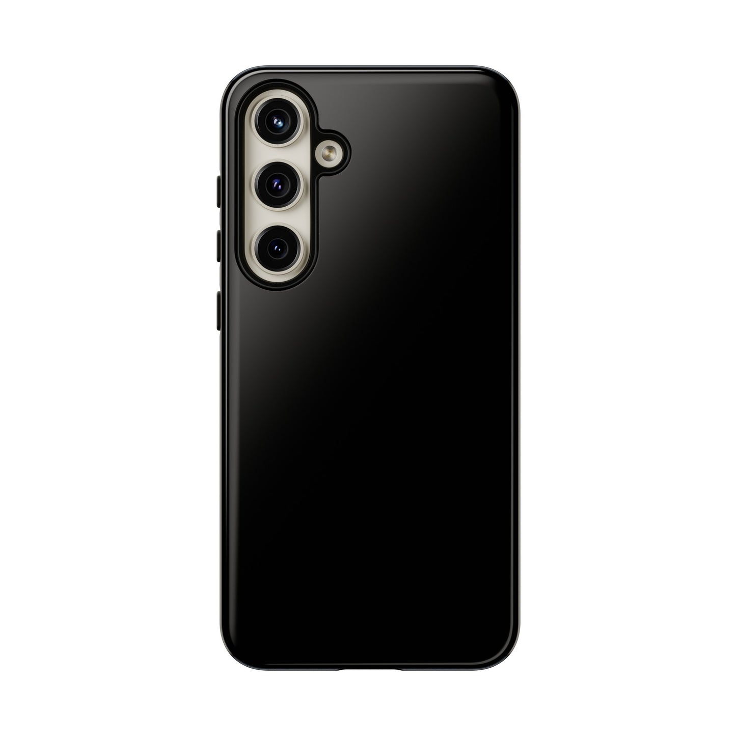 Simple Black Phone Case, iPhone 15, and Android Phone Tough Cases, Minimalist