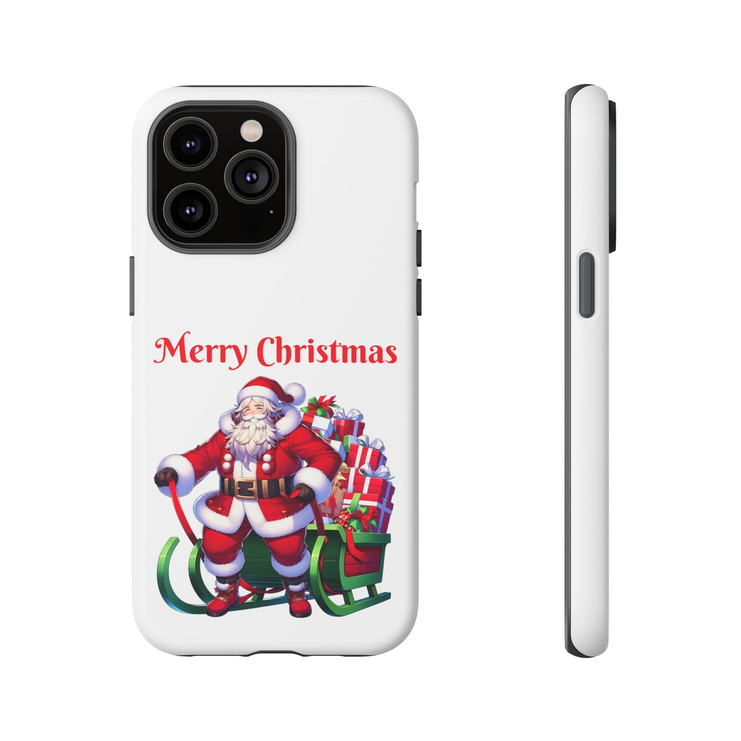 Phone Case Santa Merry Christmas in White Phone Case