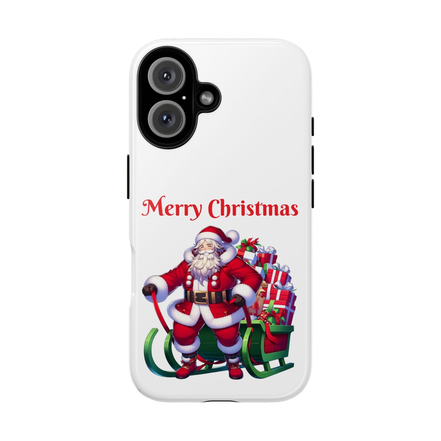 Phone Case Santa Merry Christmas in White Phone Case