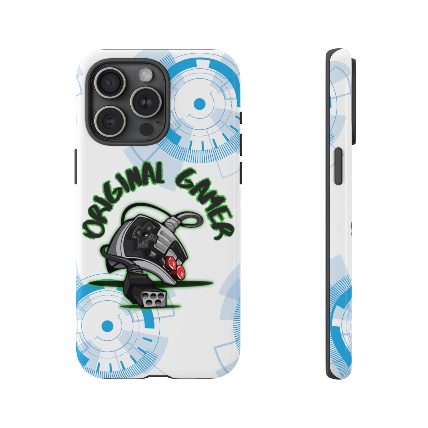 iPhone 15 or iPhone 14 Retro Gamer Phone Case with Old School Remote Control Design - Vintage Gaming, Gift for gamer, Tough Cases