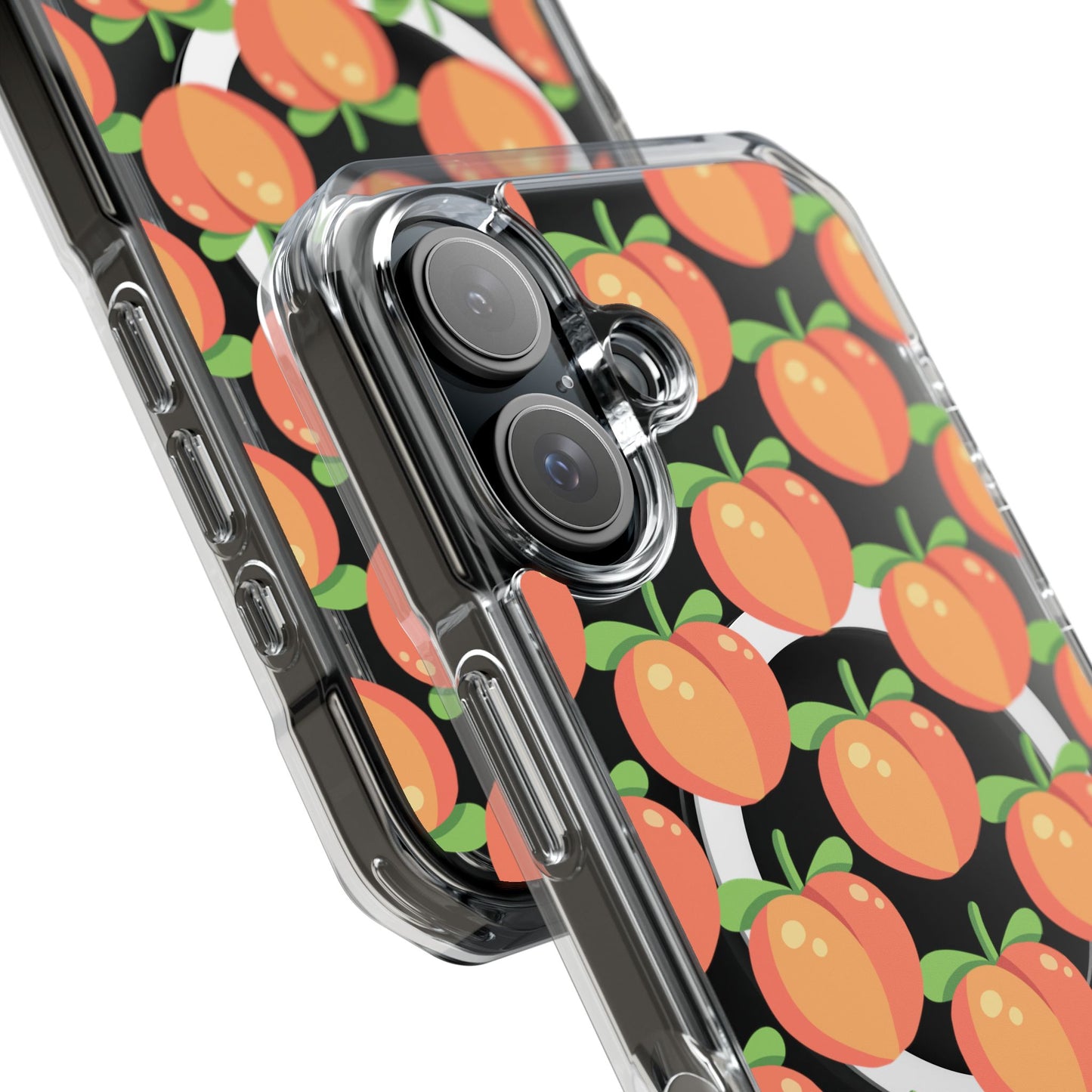 MagSafe iPhone Case with Peach Pattern