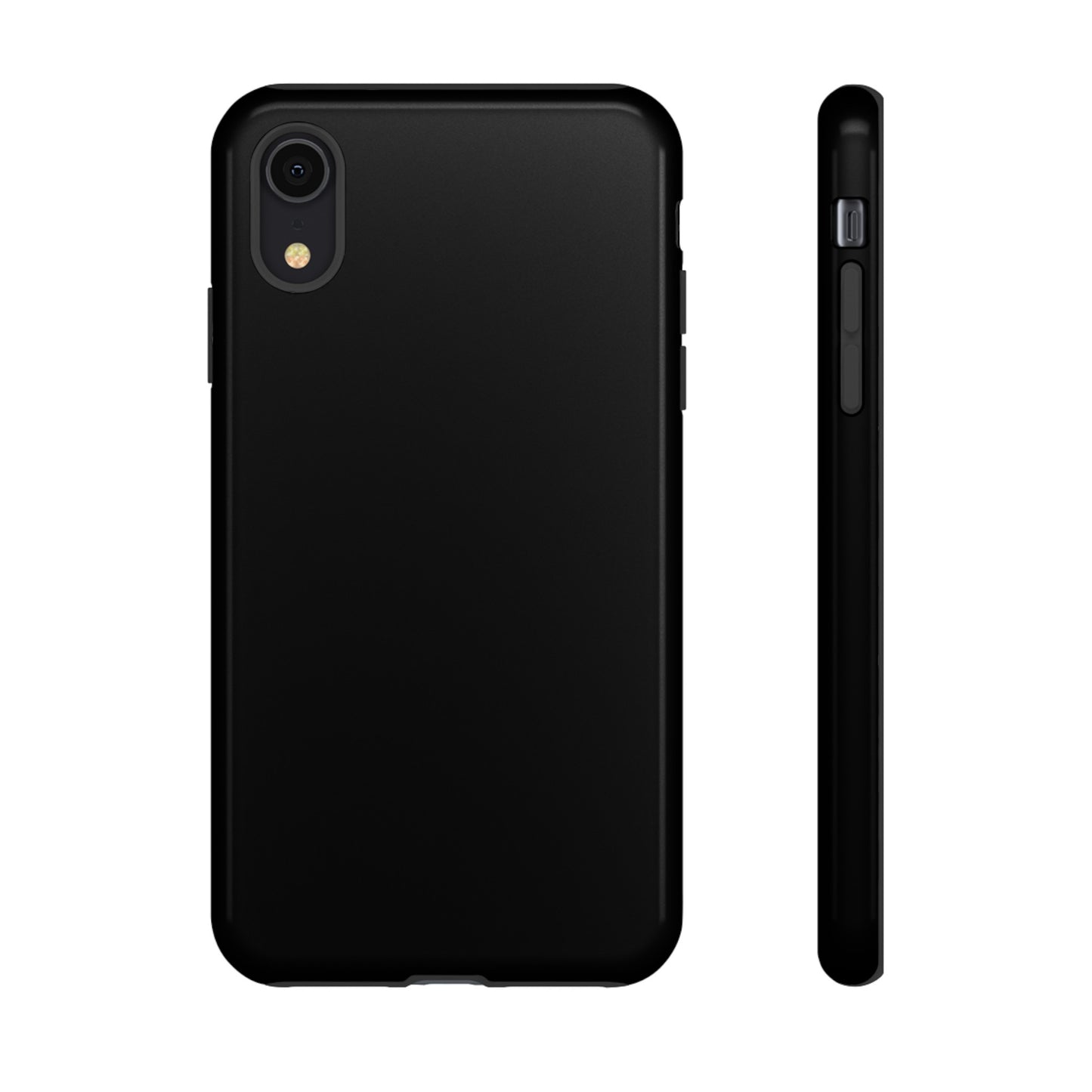 Simple Black Phone Case, iPhone 15, and Android Phone Tough Cases, Minimalist