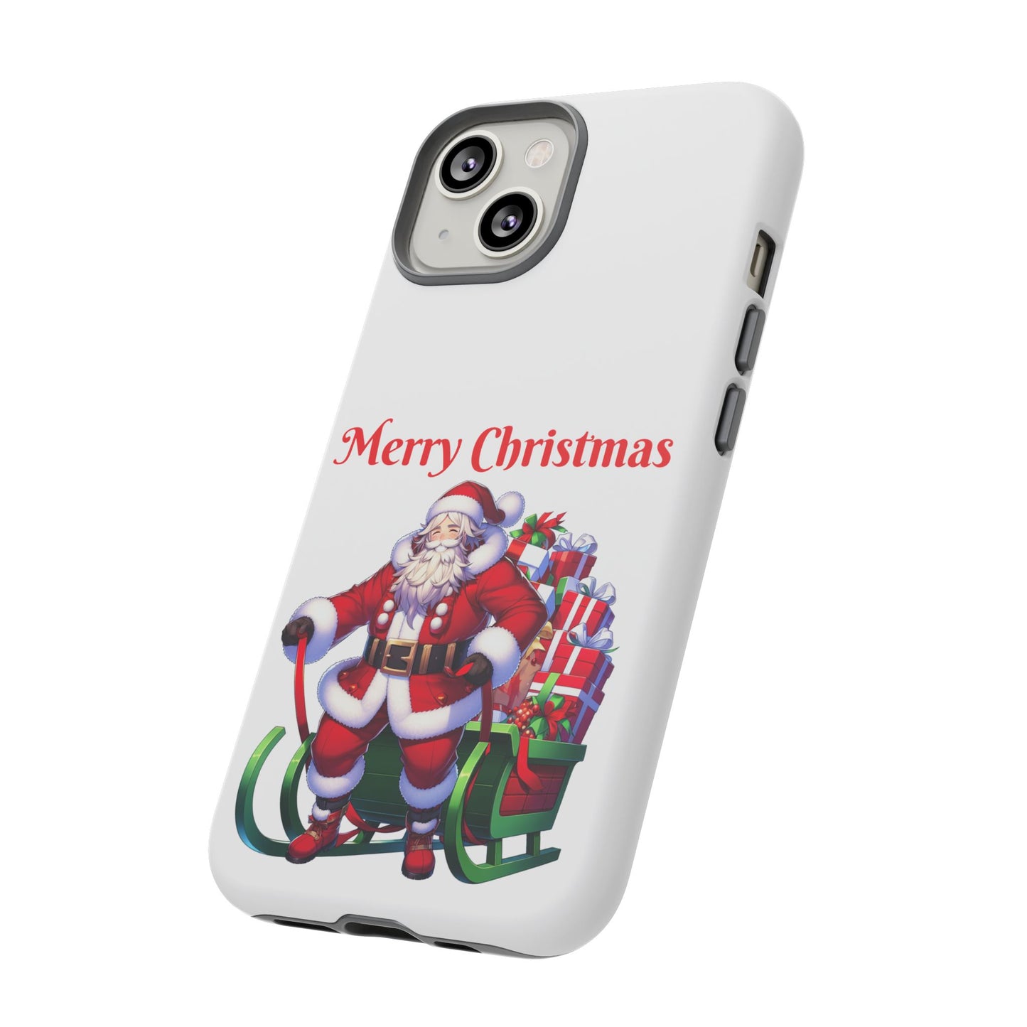 Phone Case Santa Merry Christmas in White Phone Case