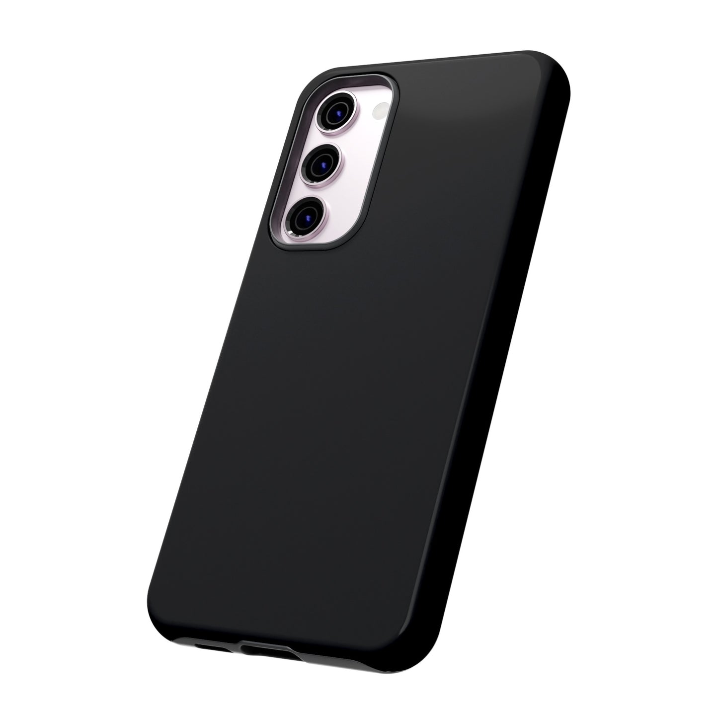 Simple Black Phone Case, iPhone 15, and Android Phone Tough Cases, Minimalist