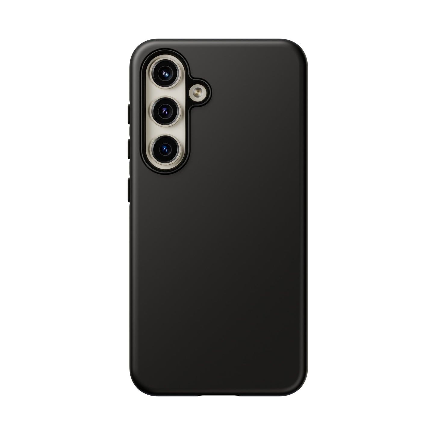 Simple Black Phone Case, iPhone 15, and Android Phone Tough Cases, Minimalist