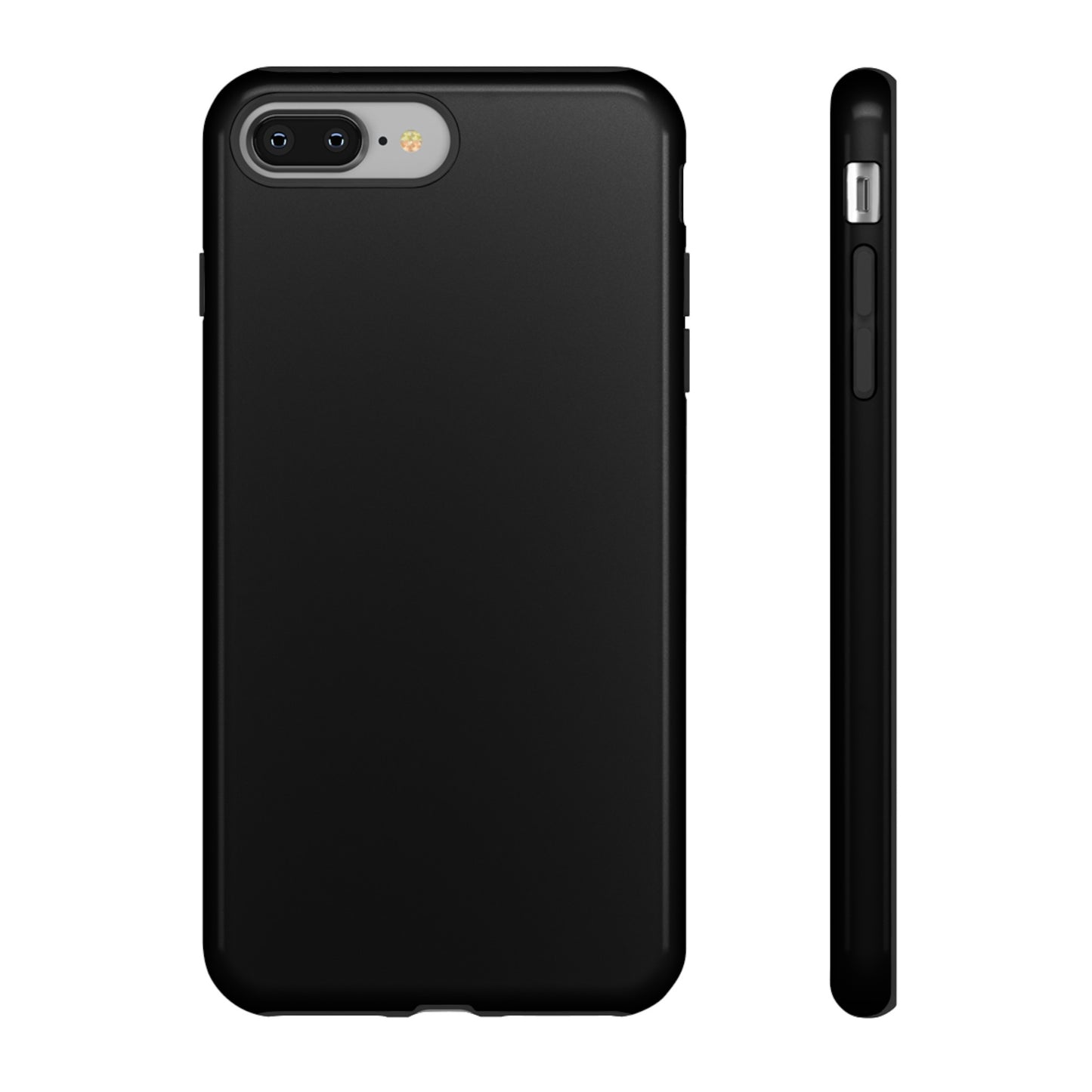 Simple Black Phone Case, iPhone 15, and Android Phone Tough Cases, Minimalist