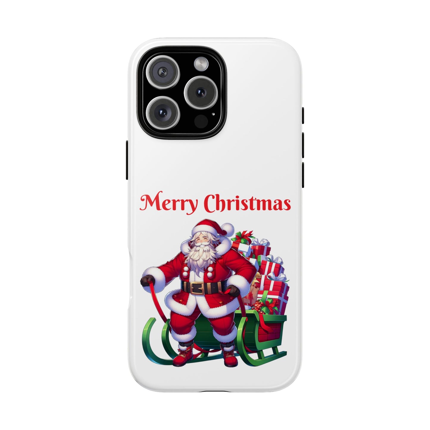 Phone Case Santa Merry Christmas in White Phone Case